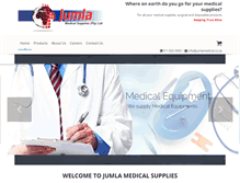 Tablet Screenshot of jumlamedicalsupplies.co.za